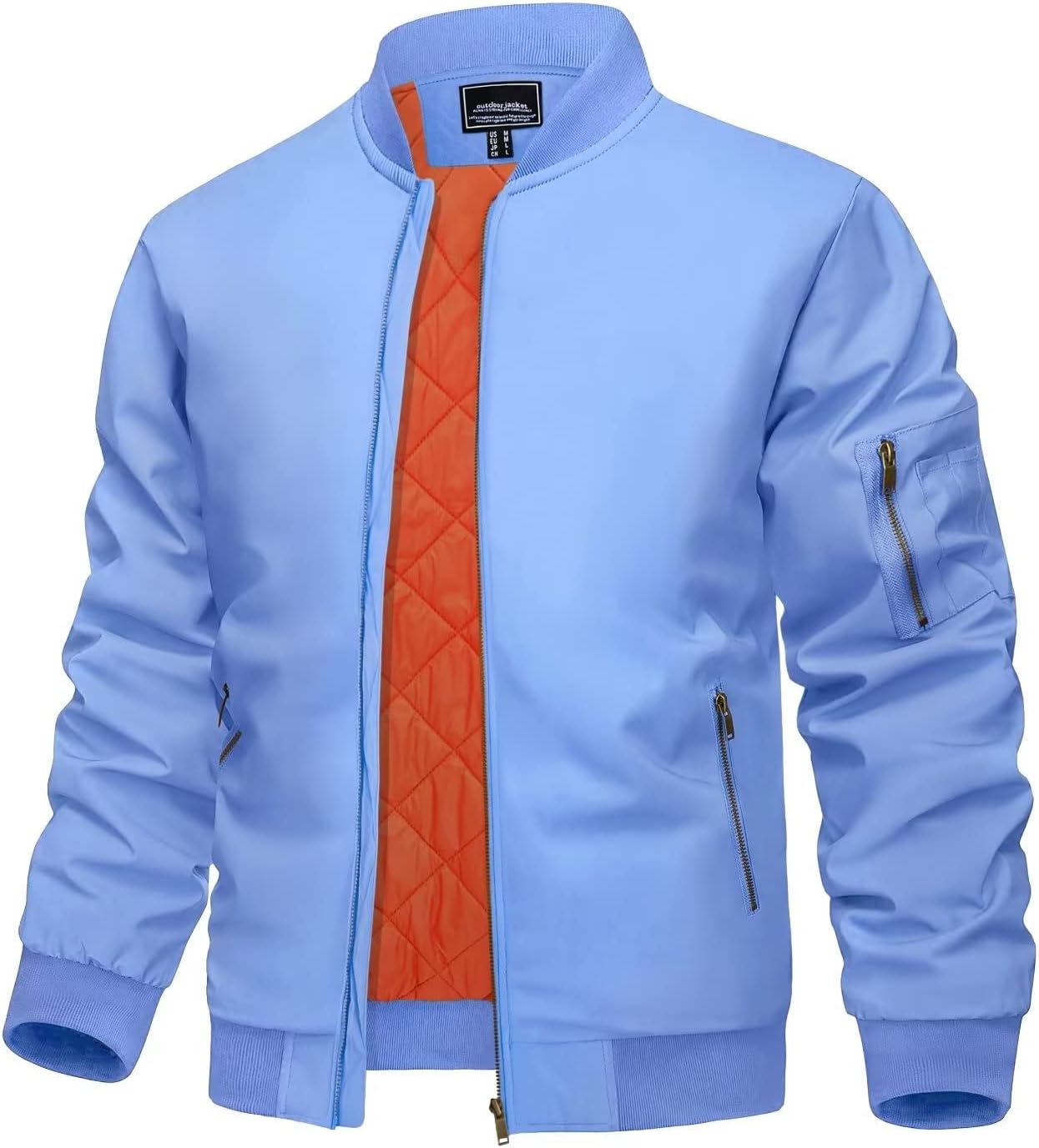 Thumbnail 6 de KEFITEVD Hommes Bombardier Veste 1 pièce