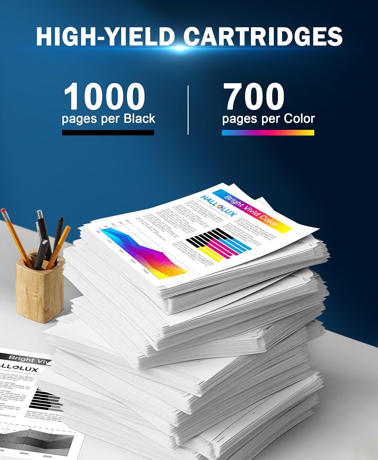 Detalle de HALLOLUX 117A Toner-Set kompatibel für HP 117A (1x Schwarz, 1x Cyan, 1x Magenta, 1x Gelb) für Color Laser MFP 178/179/150