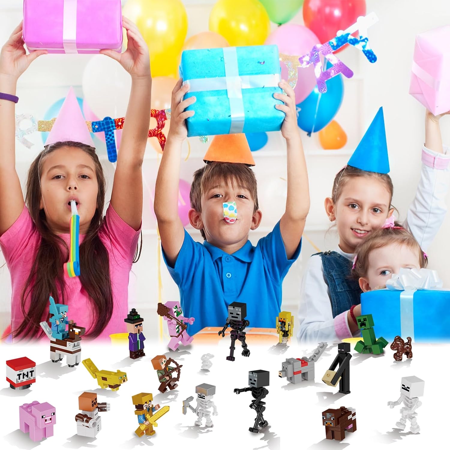 Thumbnail 2 de 21-teiliges Dowdiles Tortenfiguren-Set für Kuchen, Cupcakes & Kinderpartys