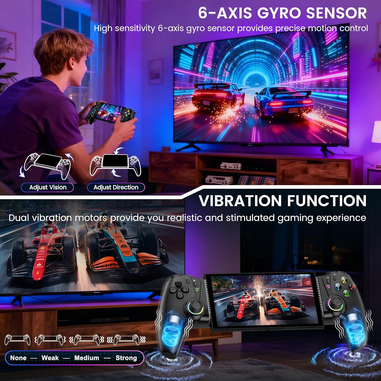 Thumbnail 6 de HELLCOOL Switch 2 Pro Controller 1000mAh