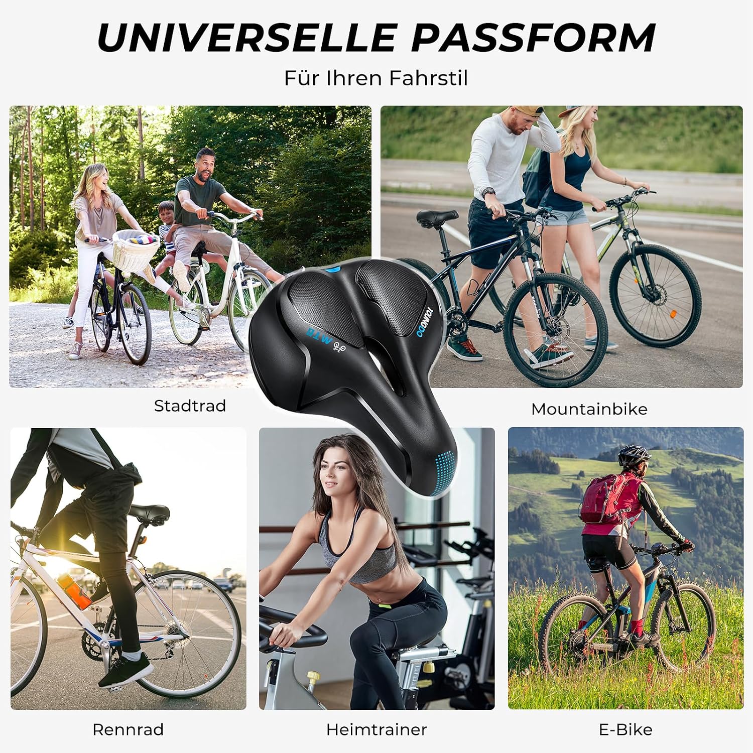 Thumbnail 6 de YOUNGDO Gel-Fahrradsattel – ergonomisch, komfortabel und atmungsaktiv