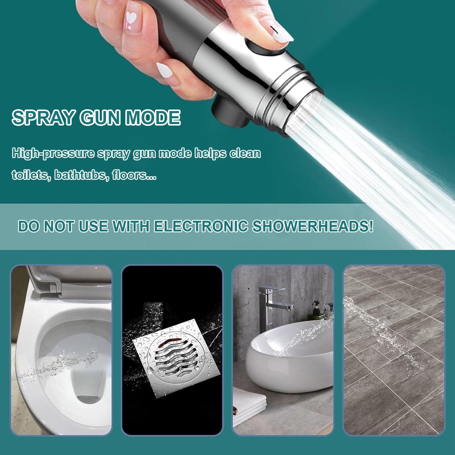 Thumbnail 5 de Searoads Shower Head High Pressure 4 Modes