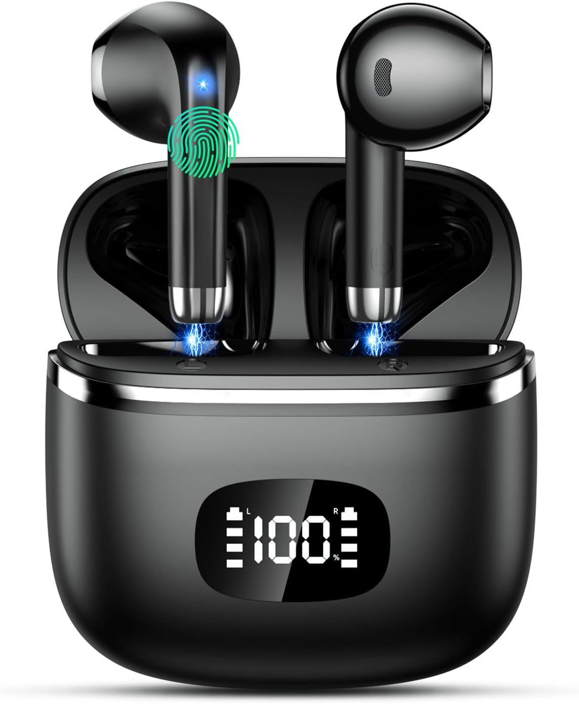 Thumbnail 6 de Nuovo Cuffie Bluetooth 5.4 in Ear – 4 Microfoni ENC, 40 Ore di Riproduzione, IP67 Rosso