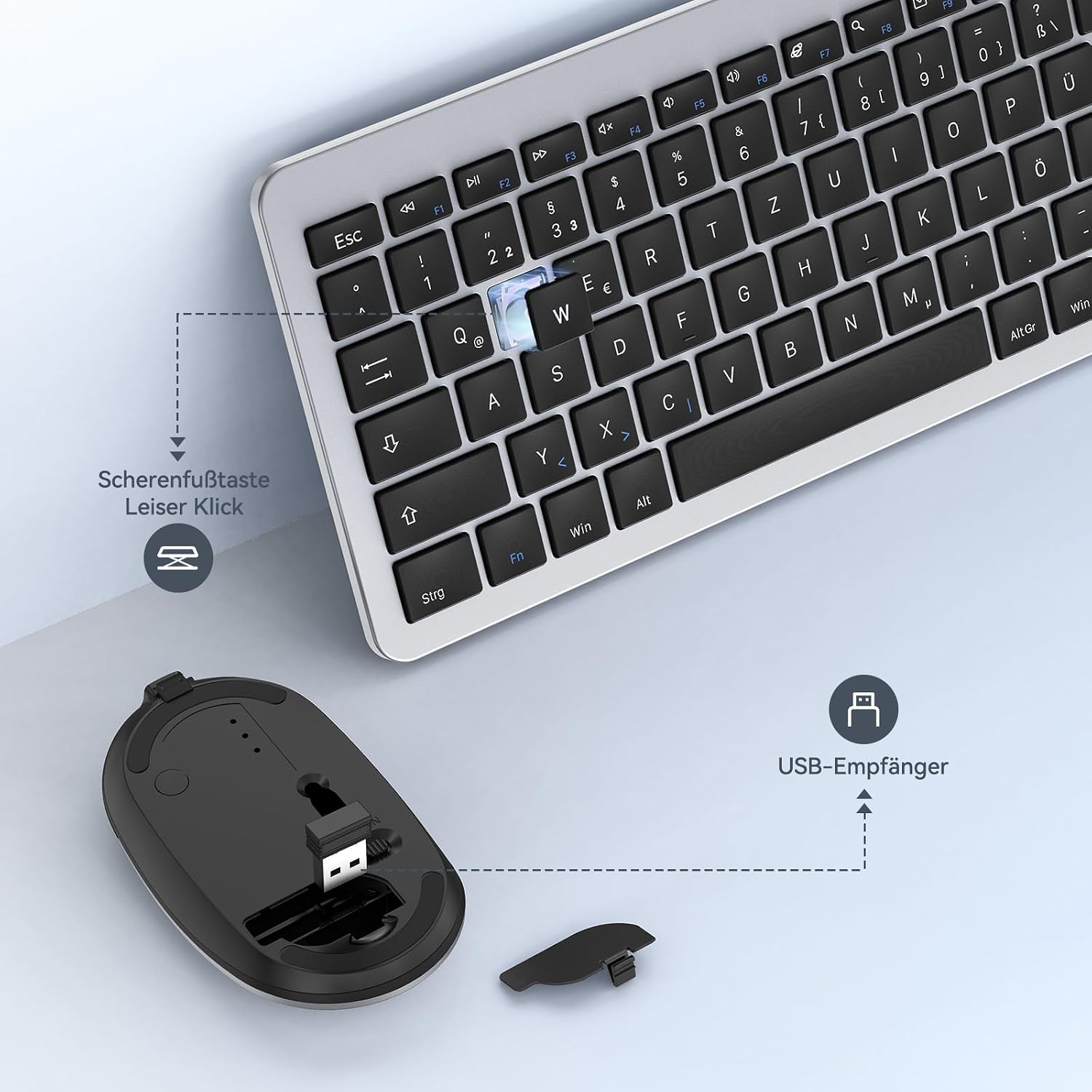 Thumbnail 3 de seenda SK38-3 Tastatur Maus Set 50 Stunden