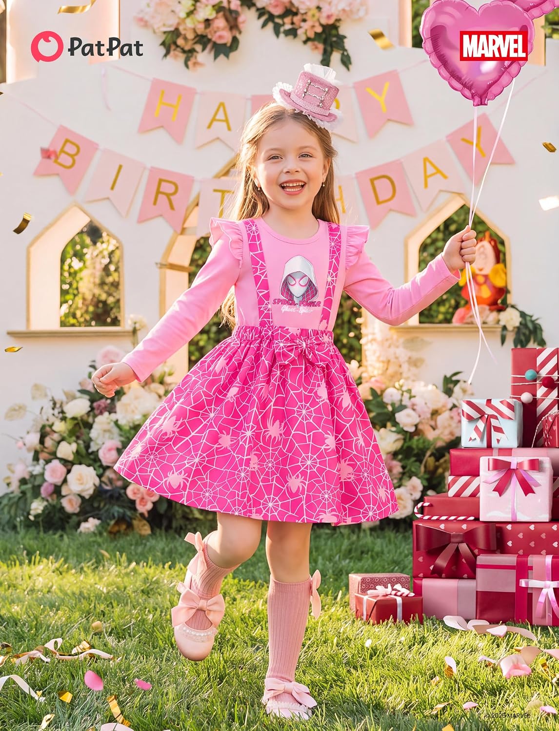 Detalle de Toddler Girl Overall Dress, 3M–6Y