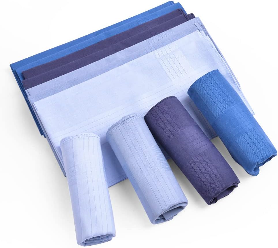 Thumbnail 4 de Aomig cotton gents hankies set, 12 pack