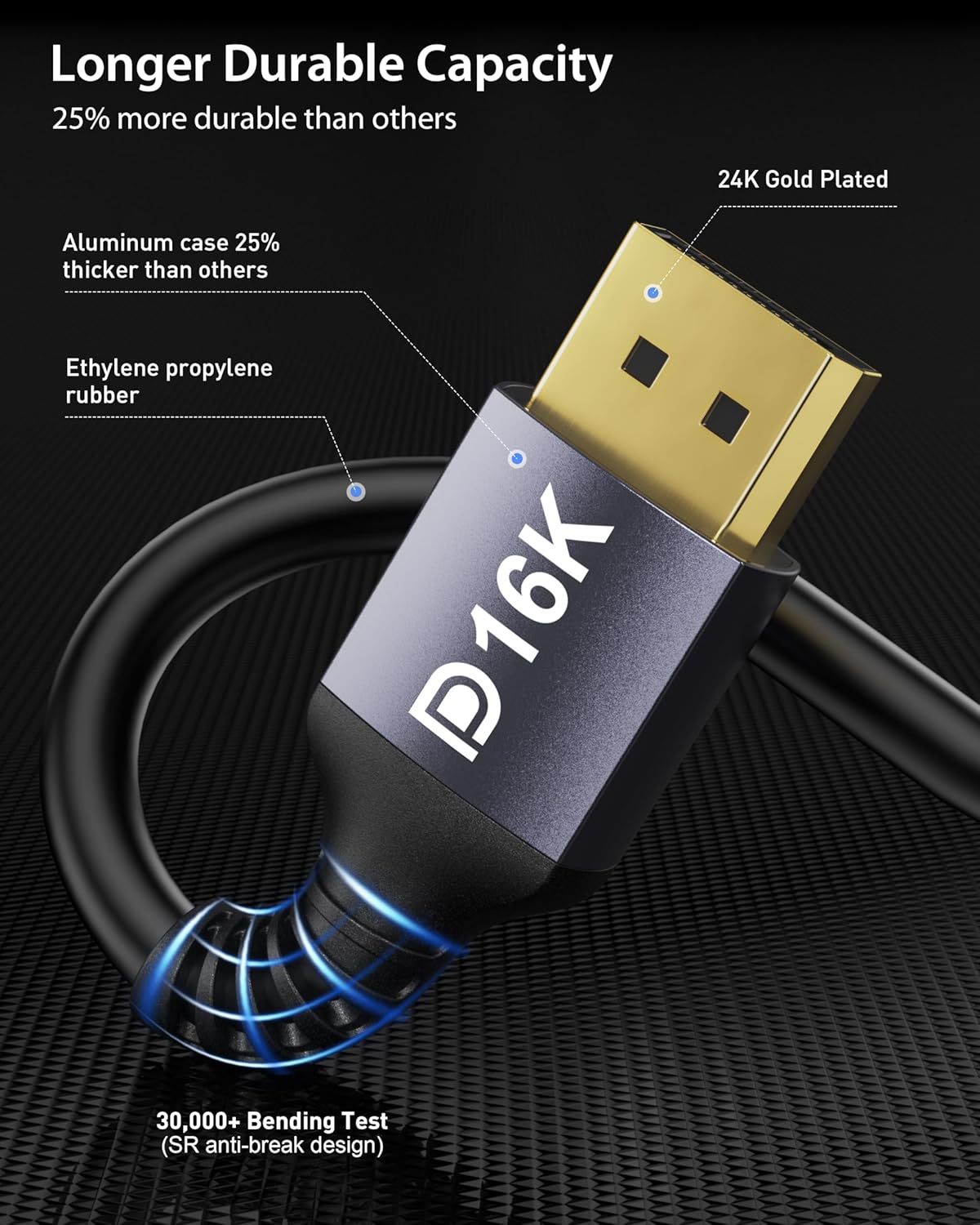 Thumbnail 5 de Stouchi DisplayPort 2.1 Kabel 7 m