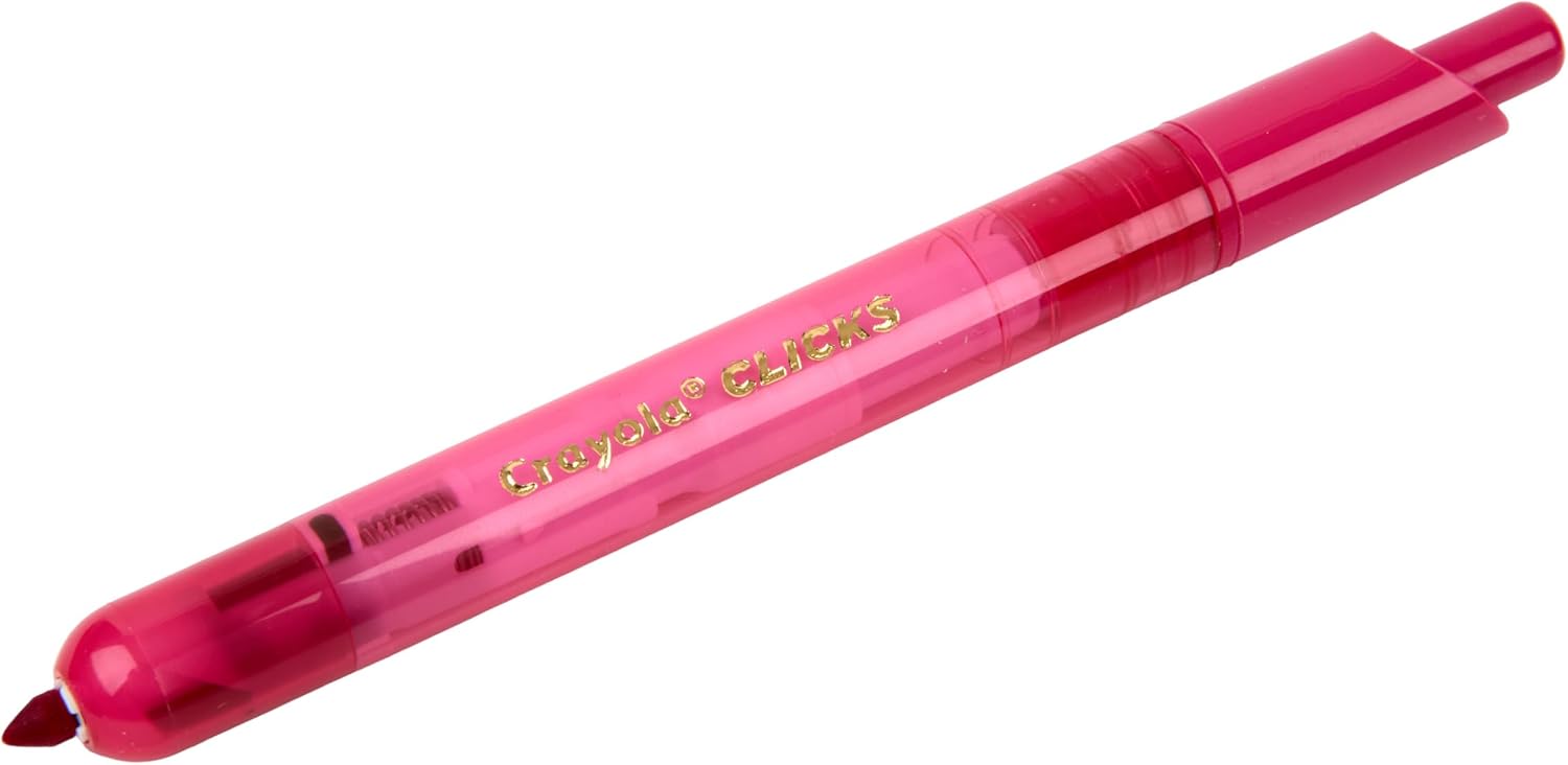 Detalle de クレヨラ 588370 ノック式水で落とせるマーカーペン 10色・円錐形ペン先