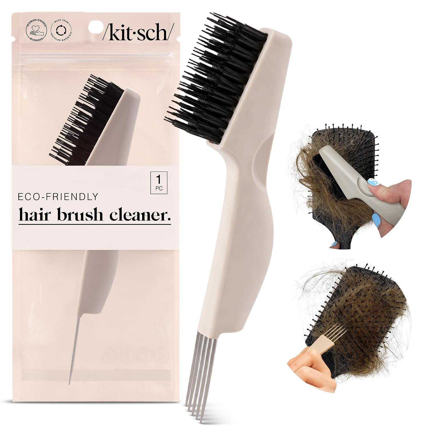 Detalle de Kitsch Hairbrush Cleaner, Double-Sided