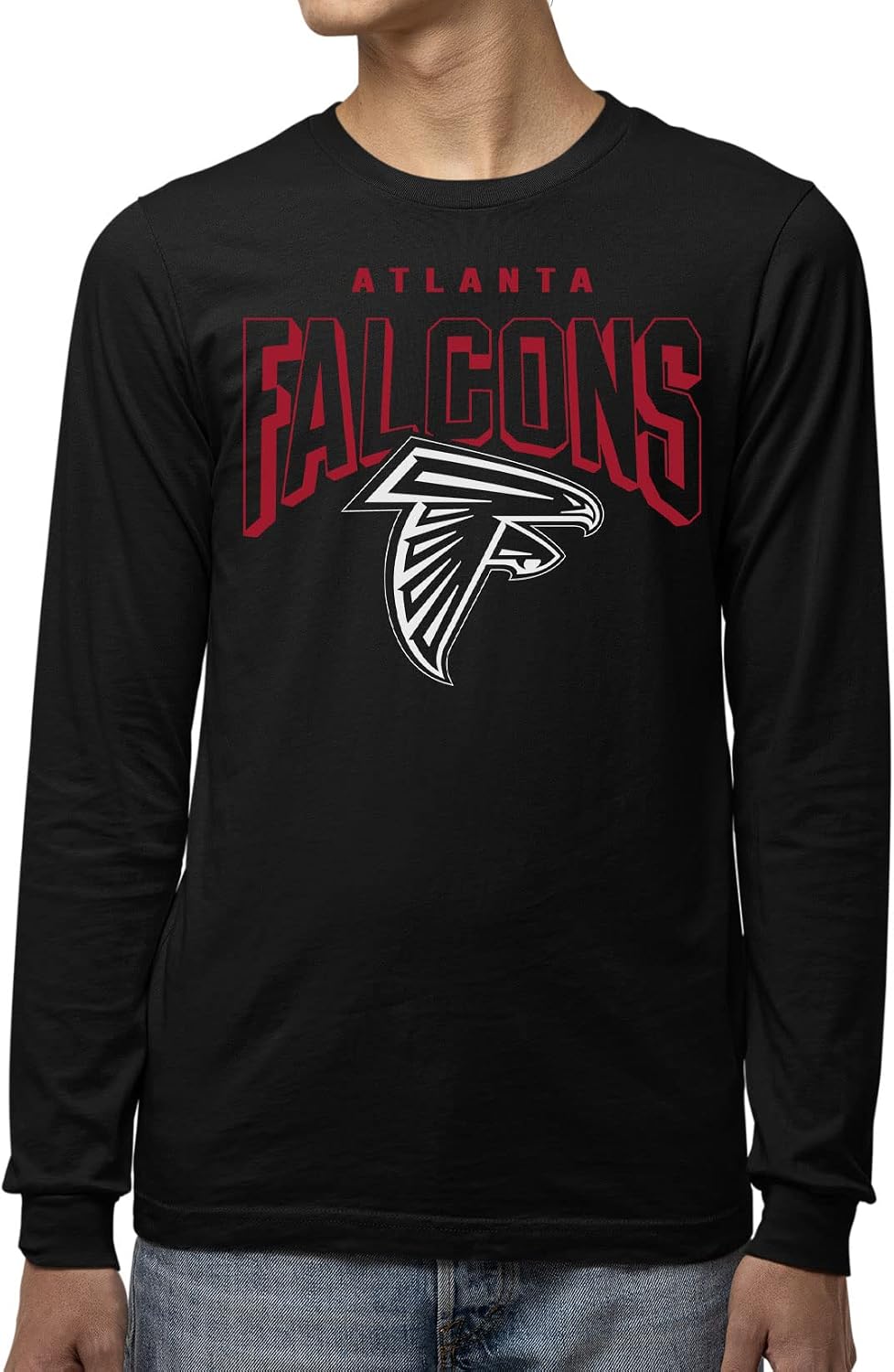 Detalle 2 de Junk Food Clothing x NFL Bold Logo Long Sleeve T-Shirt