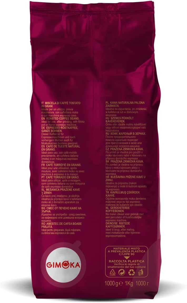 Thumbnail 3 de Gimoka Caffè Gran Bar in Grani 1 kg – miscela Robusta-Arabica, aroma intenso e crema densa