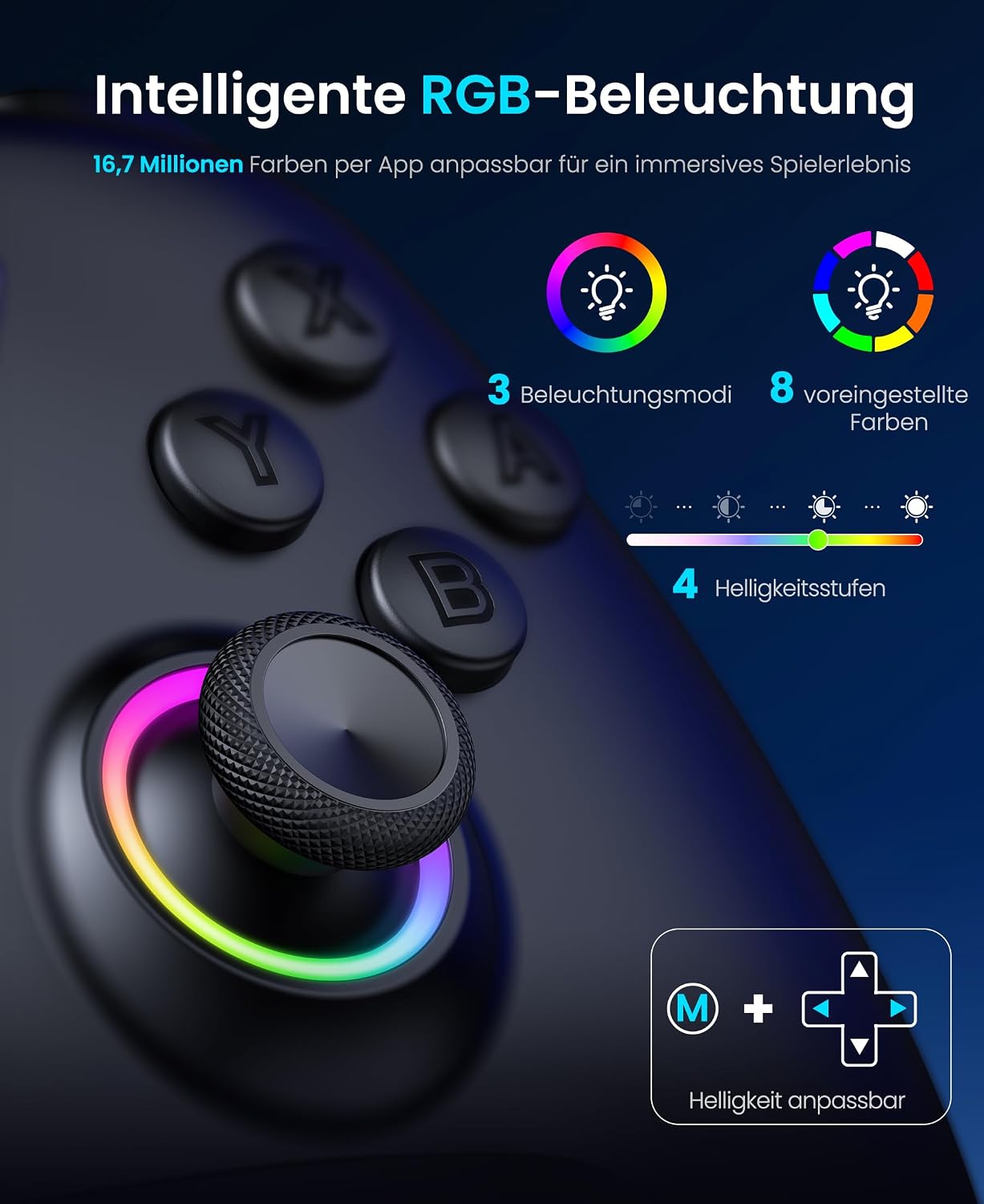 Detalle de HELLCOOL Switch 2 Controller 15 Std Spieldauer