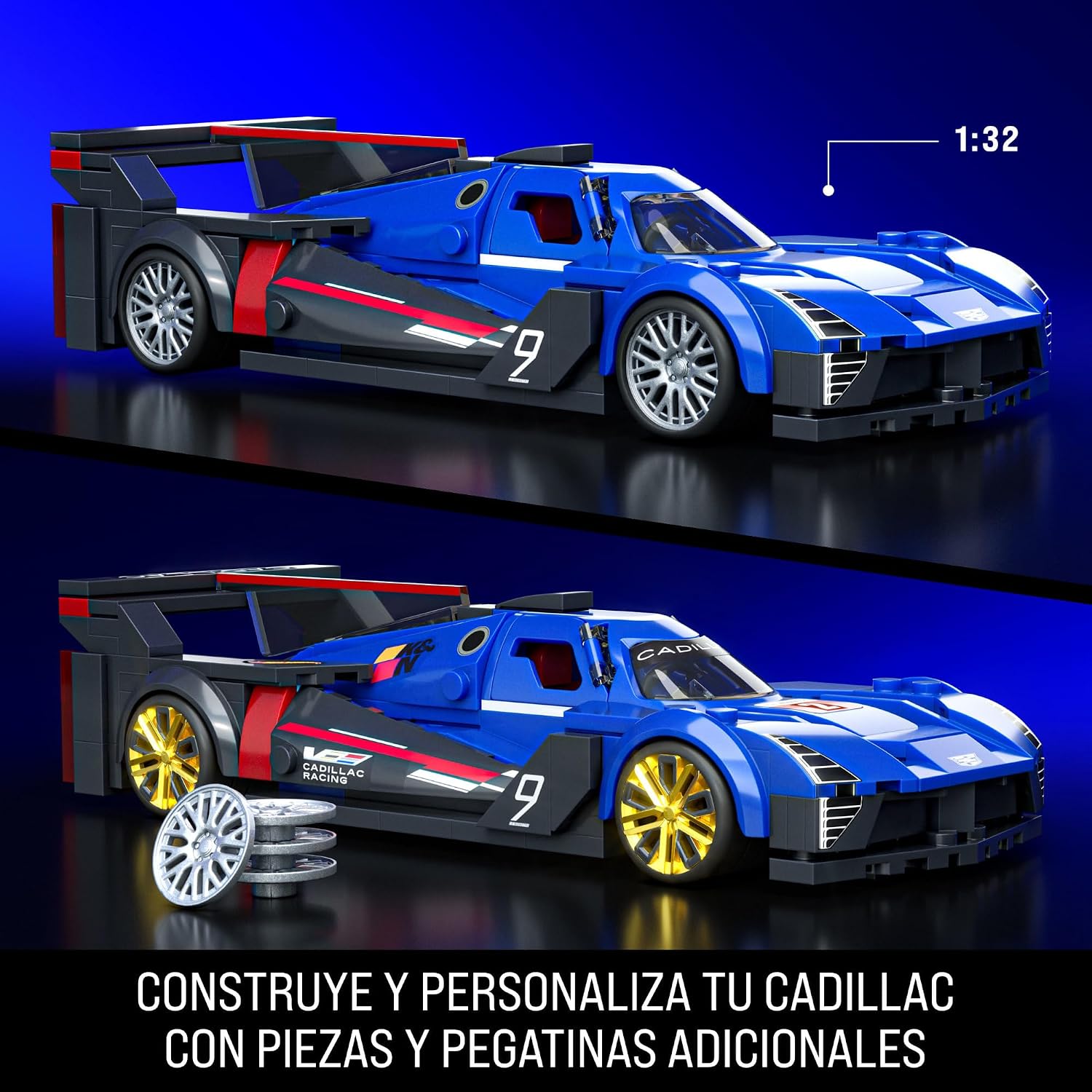 Thumbnail 2 de Mattel Brick Shop JFR89 Cadillac Project GTP 236 piezas