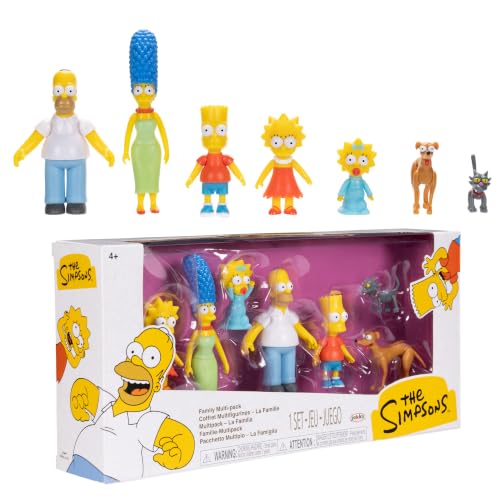 Detalle de Pack familiar de figuras de Los Simpson a escala 6,35 cm de Jakks Pacific