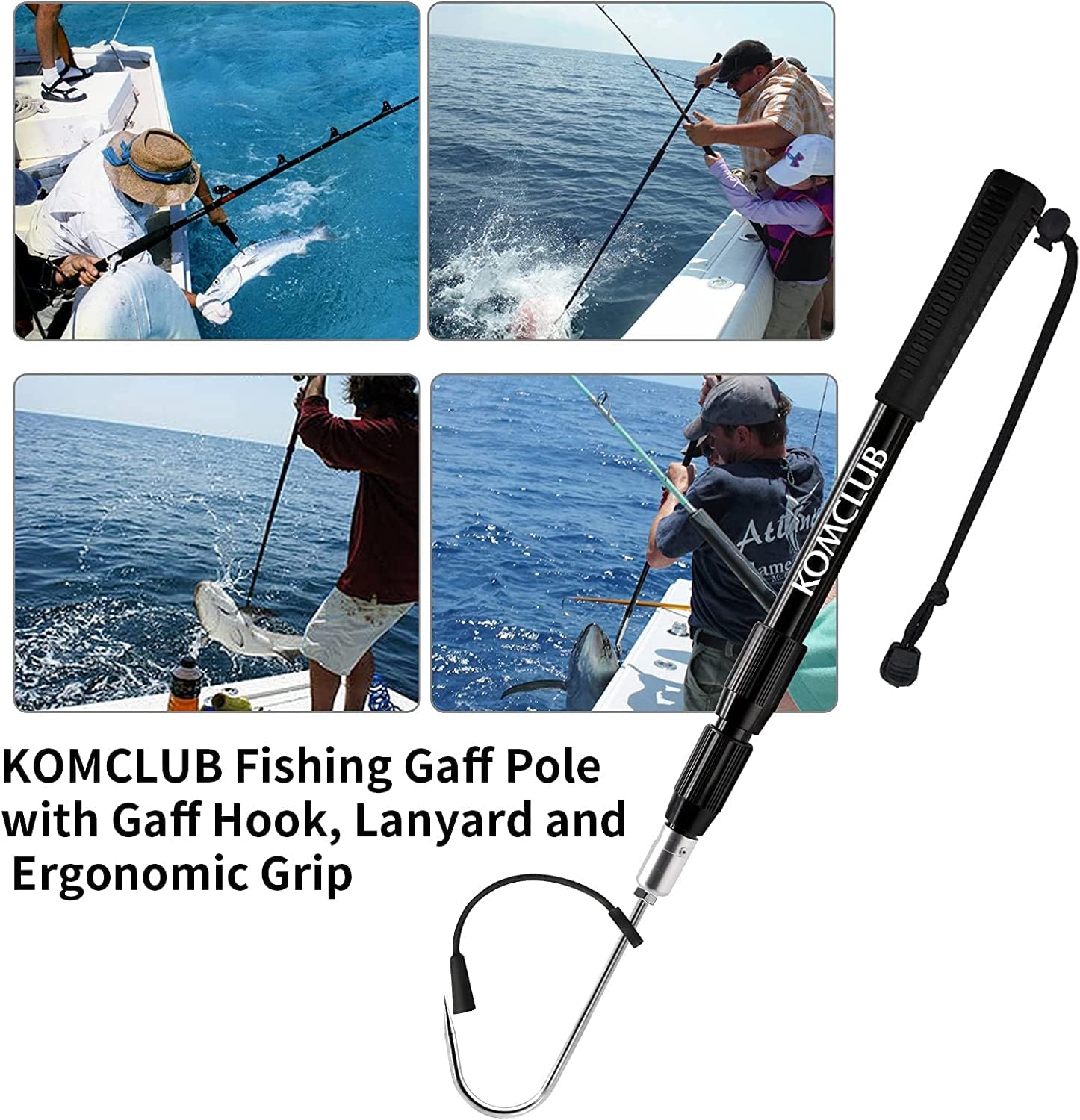 Thumbnail 2 de KOMCLUB SLK-47.24" Telescopic Fishing Gaff 🎣