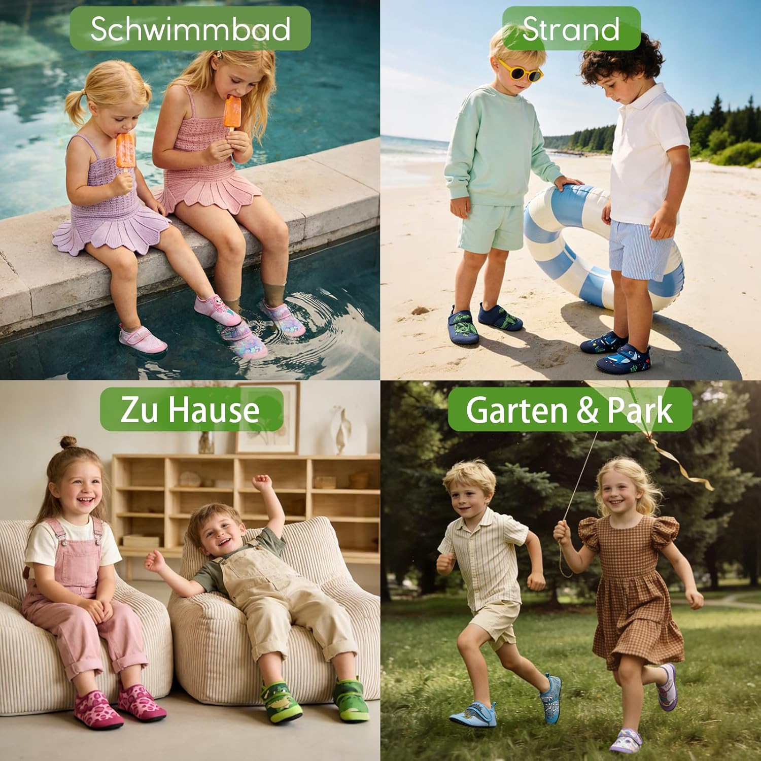 Thumbnail 1 de Kinder Badeschuhe für Strand mit schnelltrocknendem Material