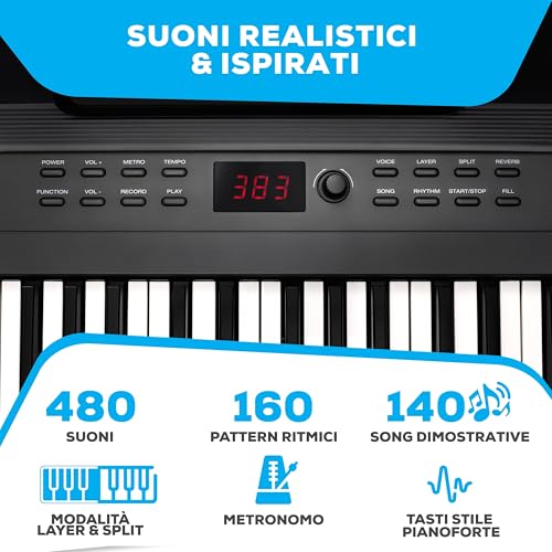 Thumbnail 3 de Alesis Recital Play: Tastiera Pianoforte a 88 tasti con accessori – completezza per principianti