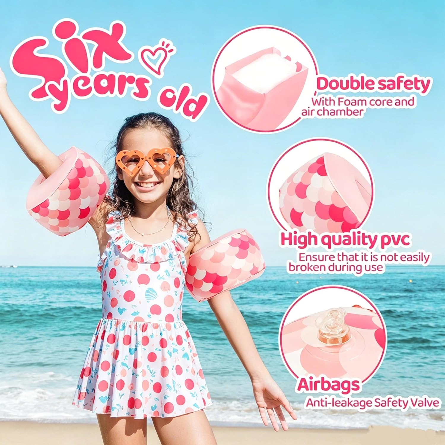 Thumbnail 4 de Baby Armbands Dual Buoyancy Arm Bands for Toddlers (1–6 Years)