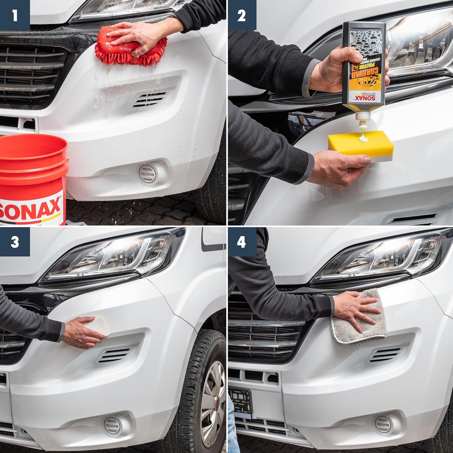 Detalle de SONAX CARAVAN lucidante delicato per le mani (500 ml) per vernici e GfK