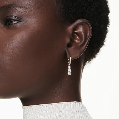 Detalle de Swarovski Pendientes de Aro Stilla Attract con Zirconia Transparentes en Talla Redonda