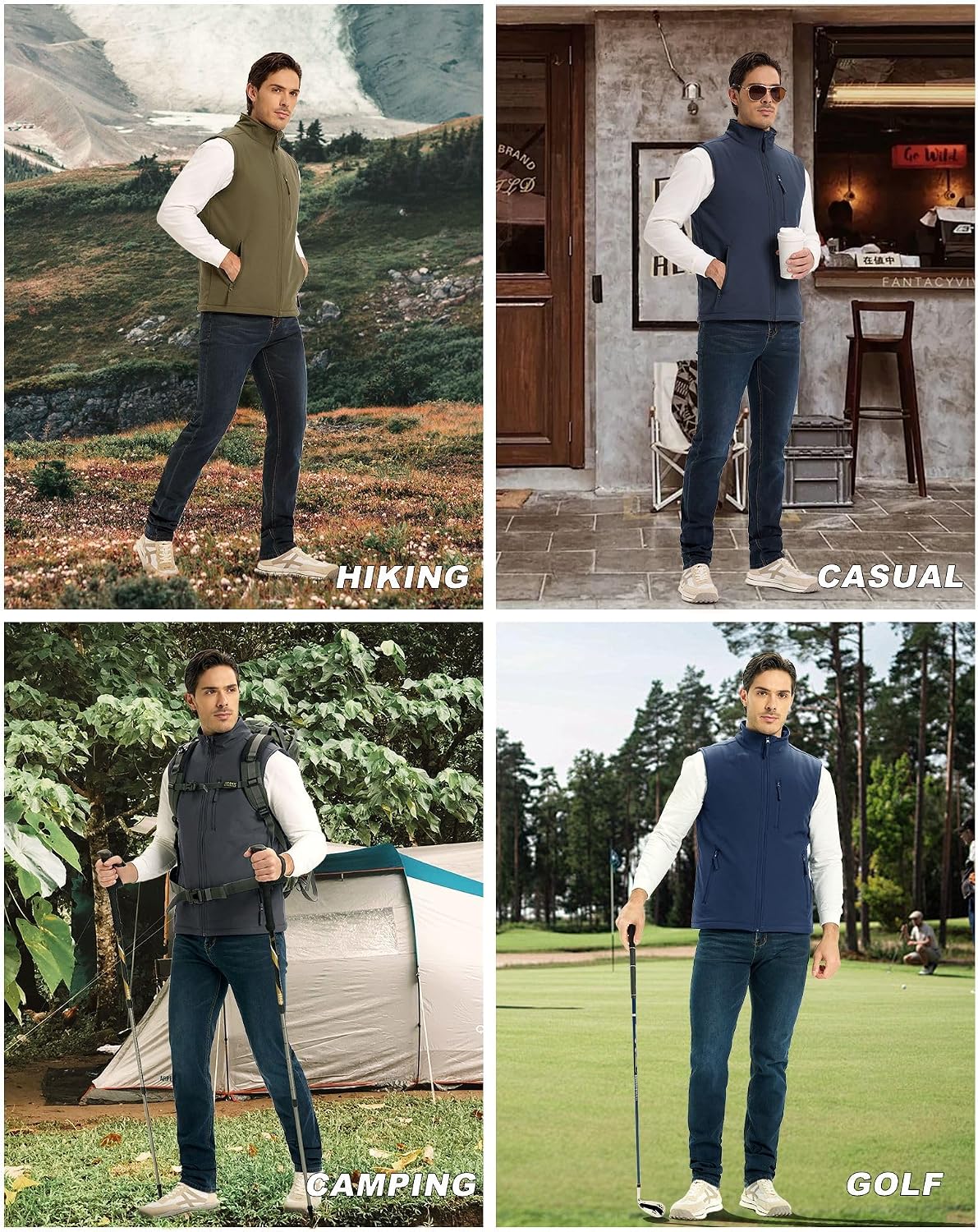 Thumbnail 4 de Outdoor Ventures Men's Softshell Puffer Gilet