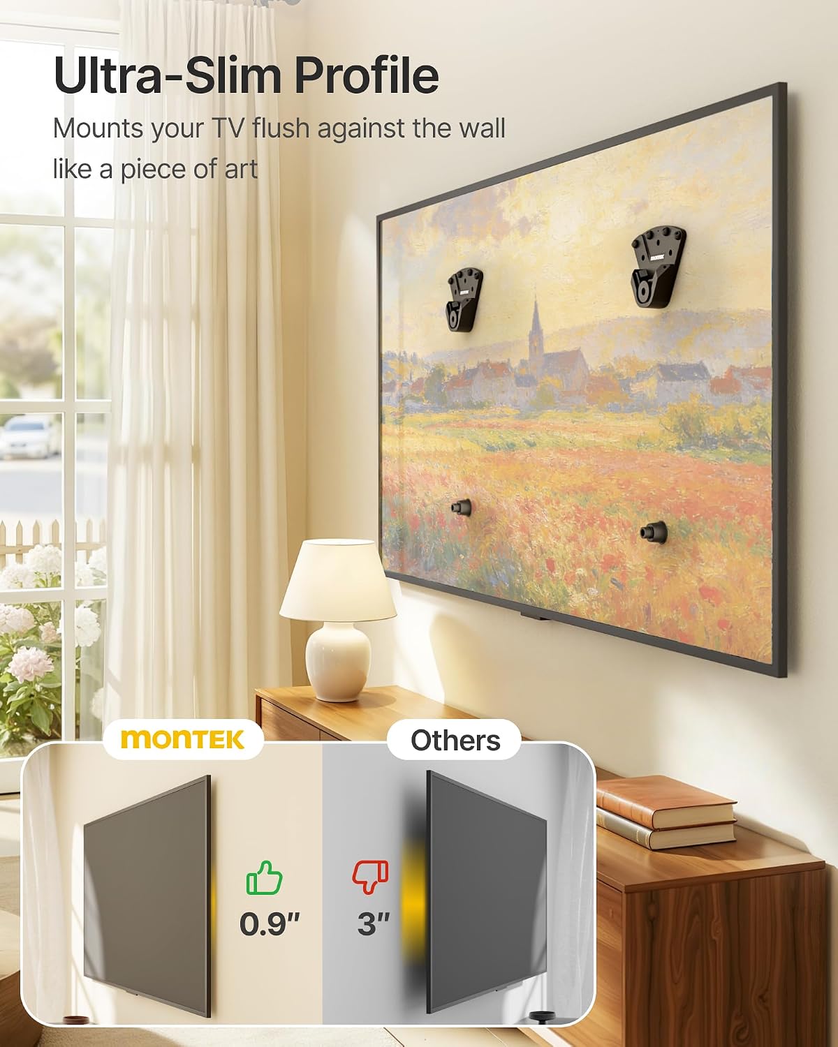 Thumbnail 3 de monTEK No Stud TV Wall Mount 175 lbs