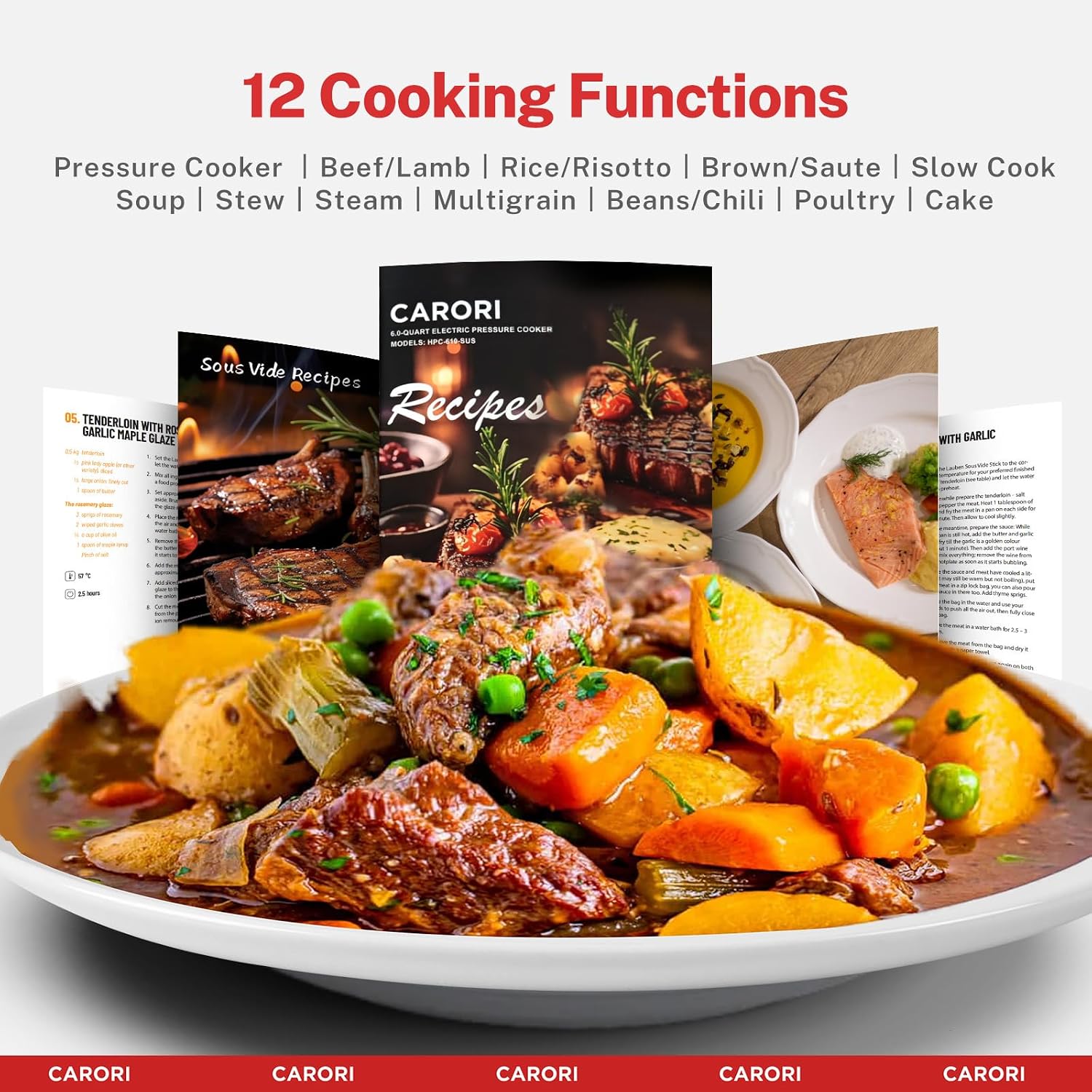 Thumbnail 3 de CARORI Electric Pressure Cooker 6 Quart