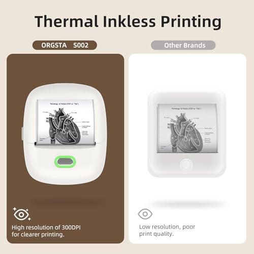 Thumbnail 4 de ORGSTA S002 Etiquetadora Bluetooth Portátil 300 dpi 📎