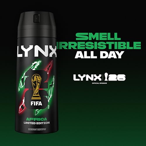 Thumbnail 6 de VO5 Lynx Africa G.O.A.T. Bodyspray with Zinc Odour-Busting Tech, 6 x 150 ml