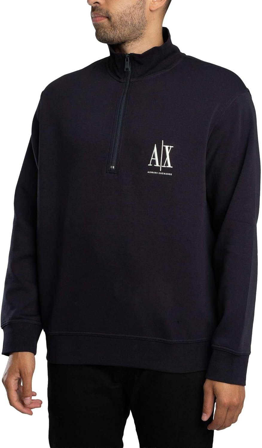 Thumbnail 1 de Armani Exchange Icon Project: Maglia di Tuta Uomo con Logo Ricamato e Zip Frontale