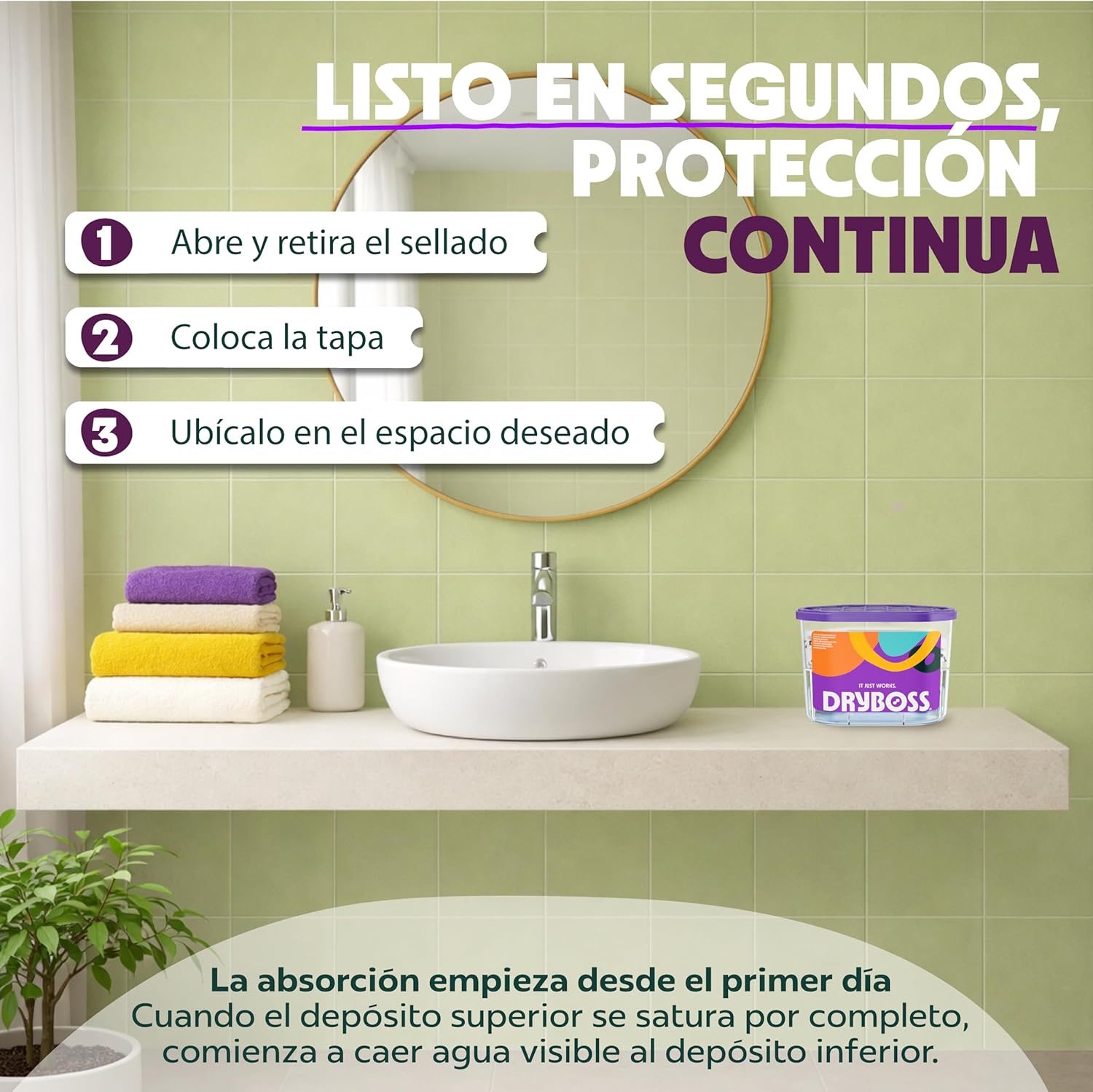 Thumbnail 3 de DRYBOSS Pack x 10 deshumidificador absorbente anti-humedades para armarios, cajones y espacios del hogar