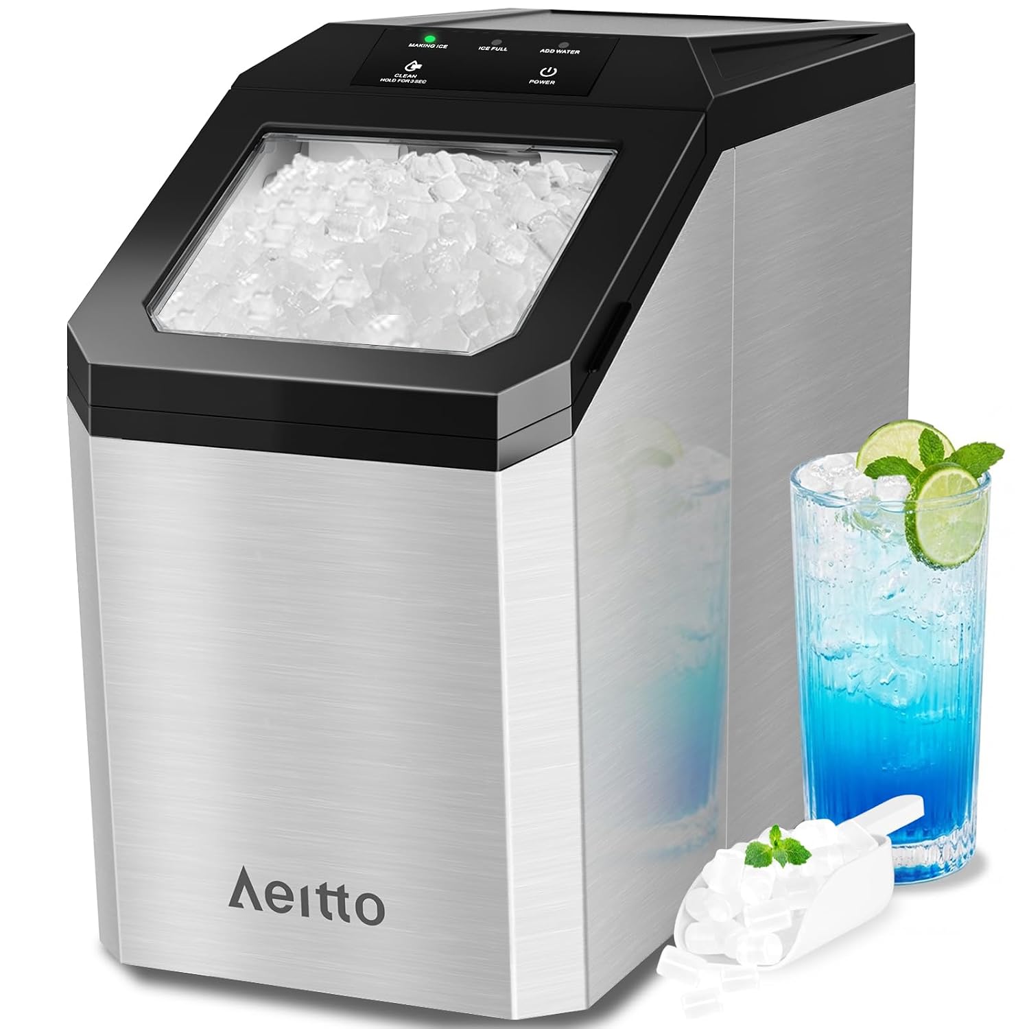 Detalle de Aeitto Nugget Ice Maker, 55 lb/day