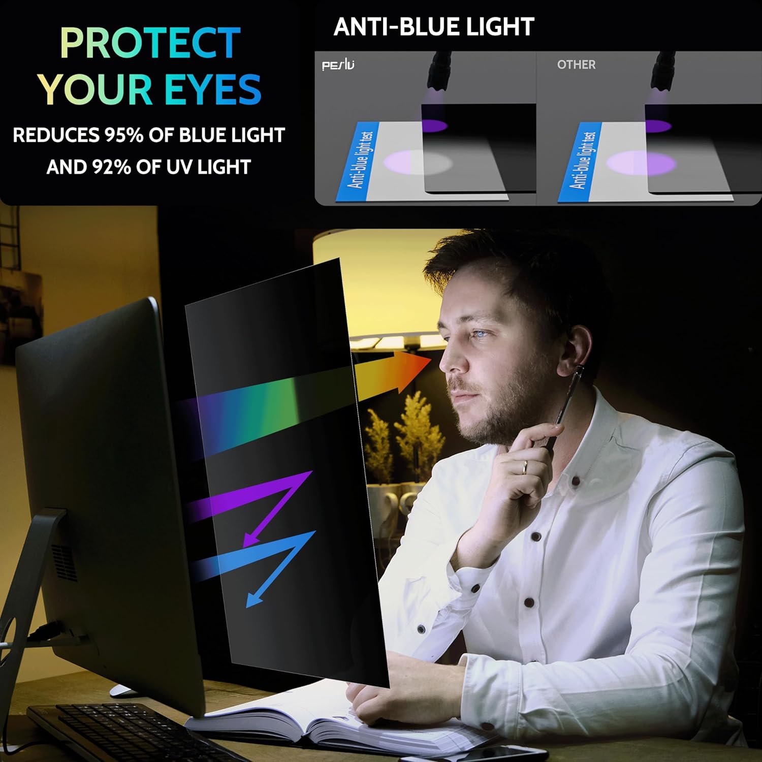 Thumbnail 5 de Peslv 24 Inch Privacy Screen for Monitor