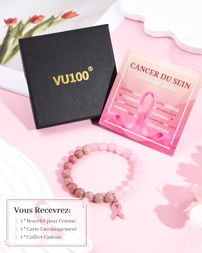 Thumbnail 5 de VU100 bracelet ruban rose avec cordon élastique