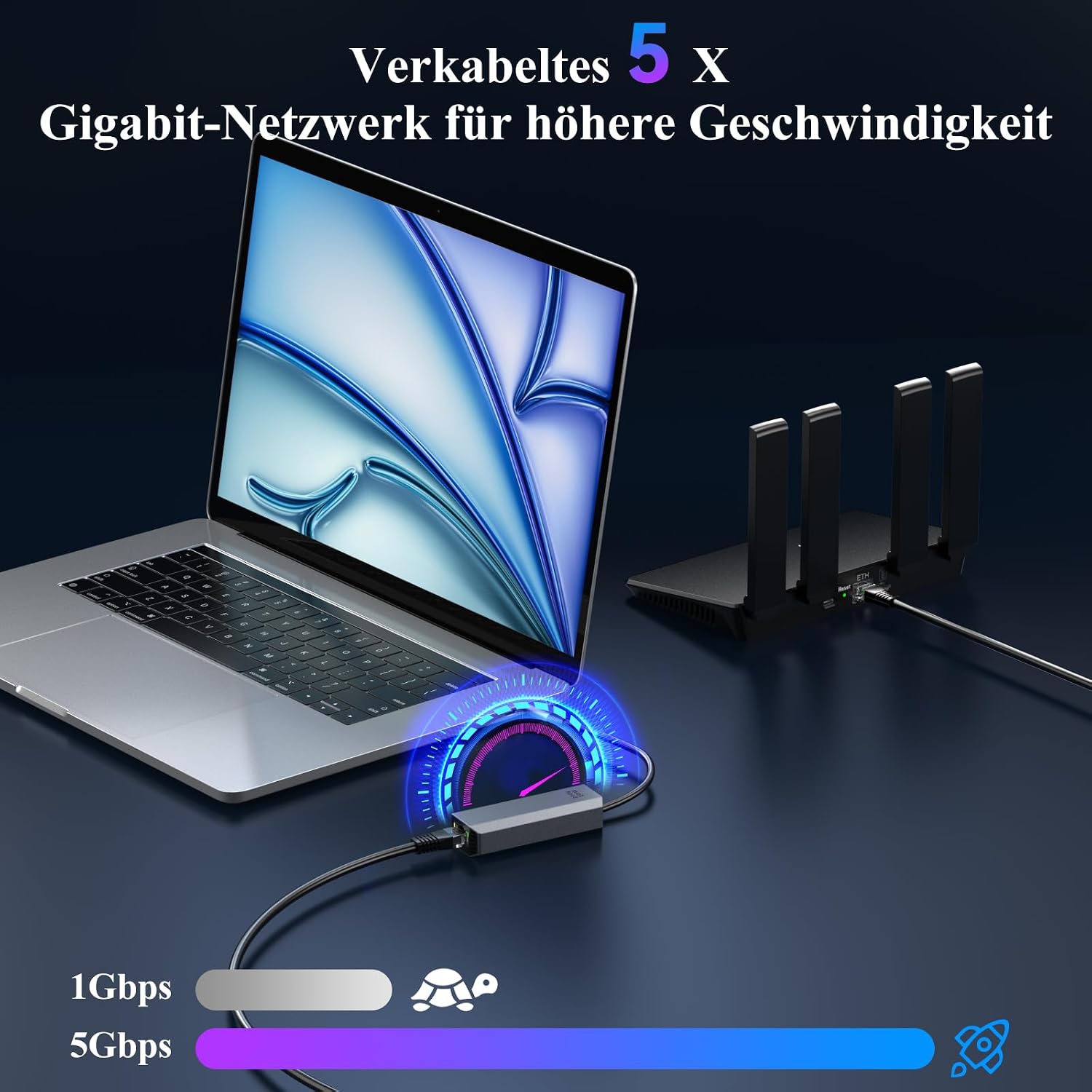 Detalle de Minthouz USB LAN Adapter 5G đ