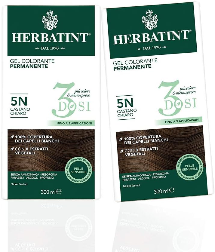 Thumbnail 3 de Herbatint Gel Colorante Permanente 3Dosi 4N Castano - 2 Confezioni