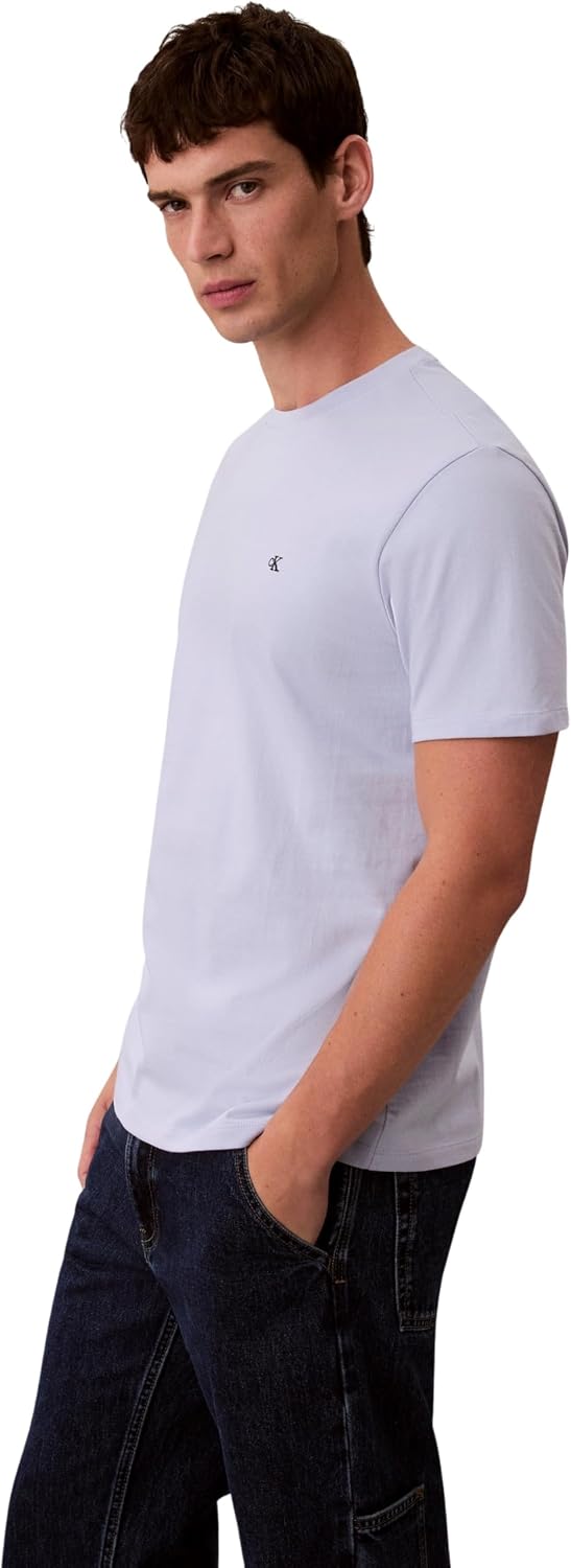 Detalle de Calvin Klein T-Shirt Uomo Art LV04RD254G — Vestibilità regolare e tessuto morbido