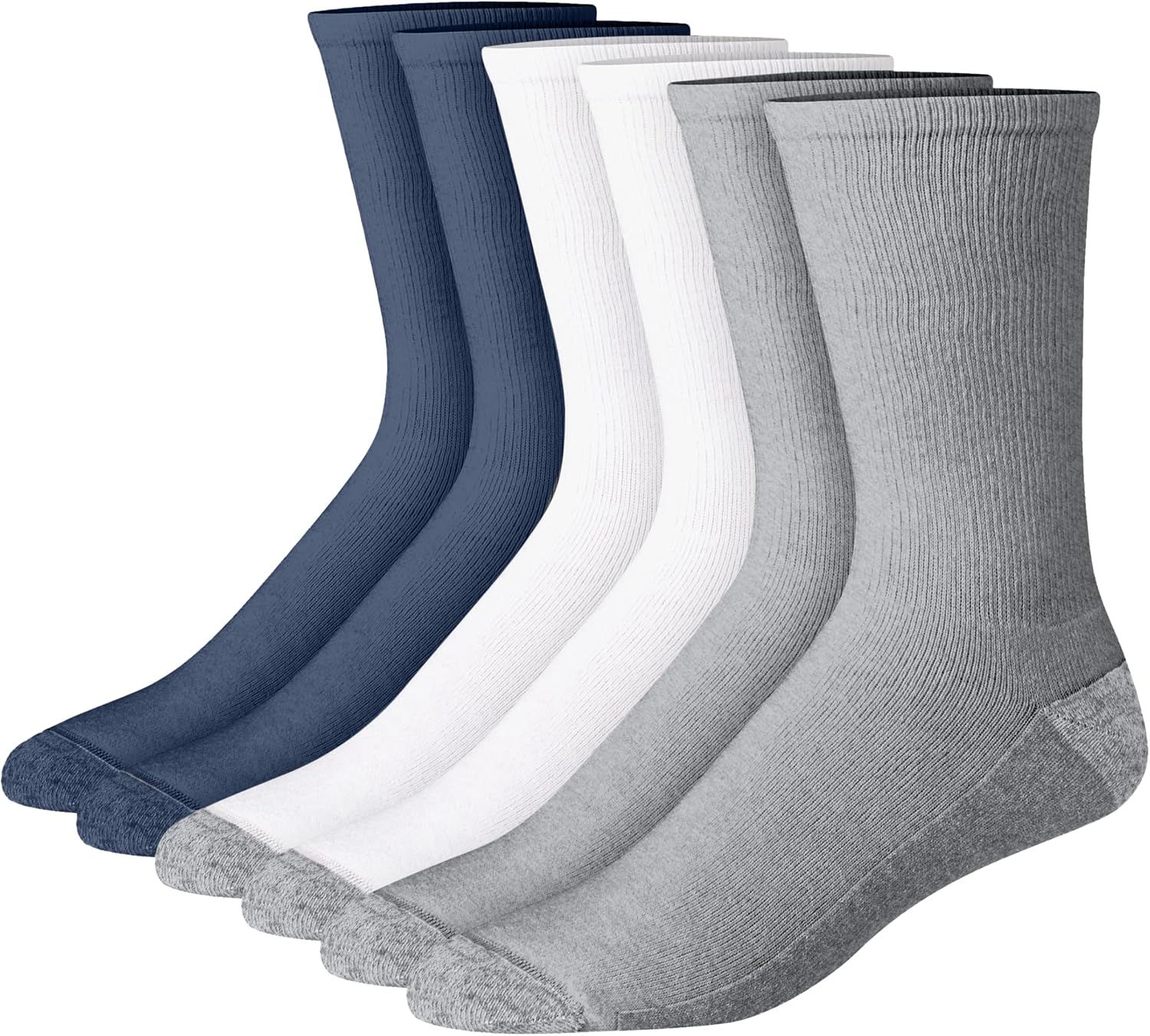 Thumbnail 6 de Hanes Men’s Padded Crew Socks (Moisture-Wicking & Odor Control) — Pack of Multiple