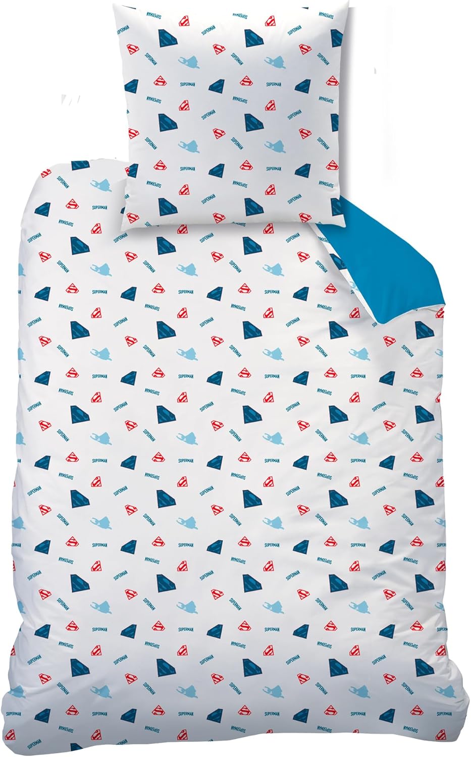 Thumbnail 2 de Parure de lit enfant OMYDREAM Superman SUPERA en 100% coton (140x200 + taie 63x63)