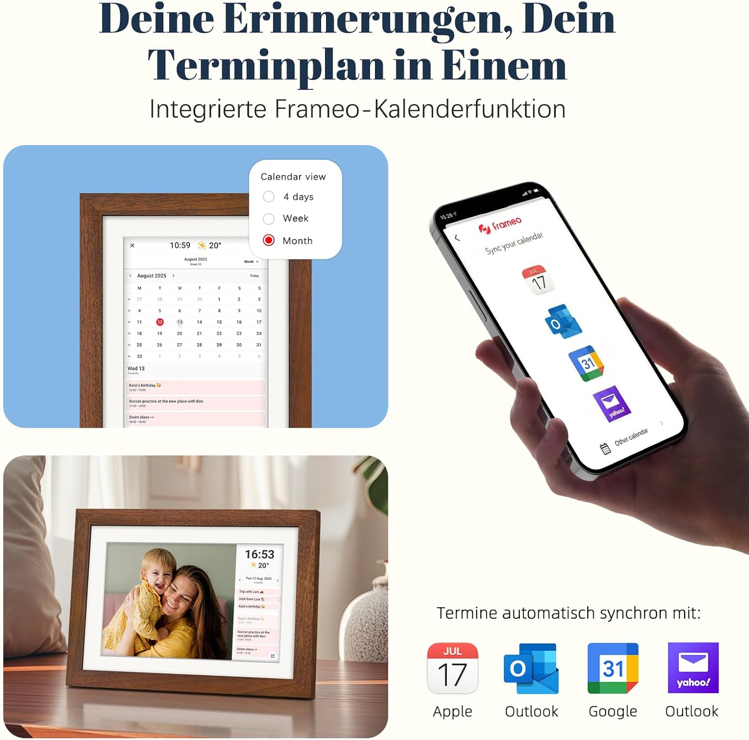 Thumbnail 4 de Frameo Digitaler Bilderrahmen 10,1" 32GB 🖼