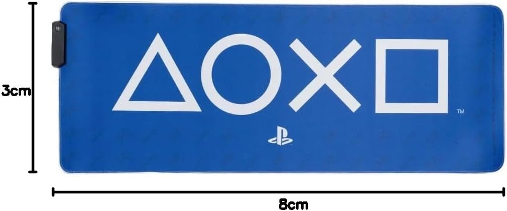 Detalle 1 de Playstation Light Up desk mat - Tapis de bureau lumineux 80 x 30 cm