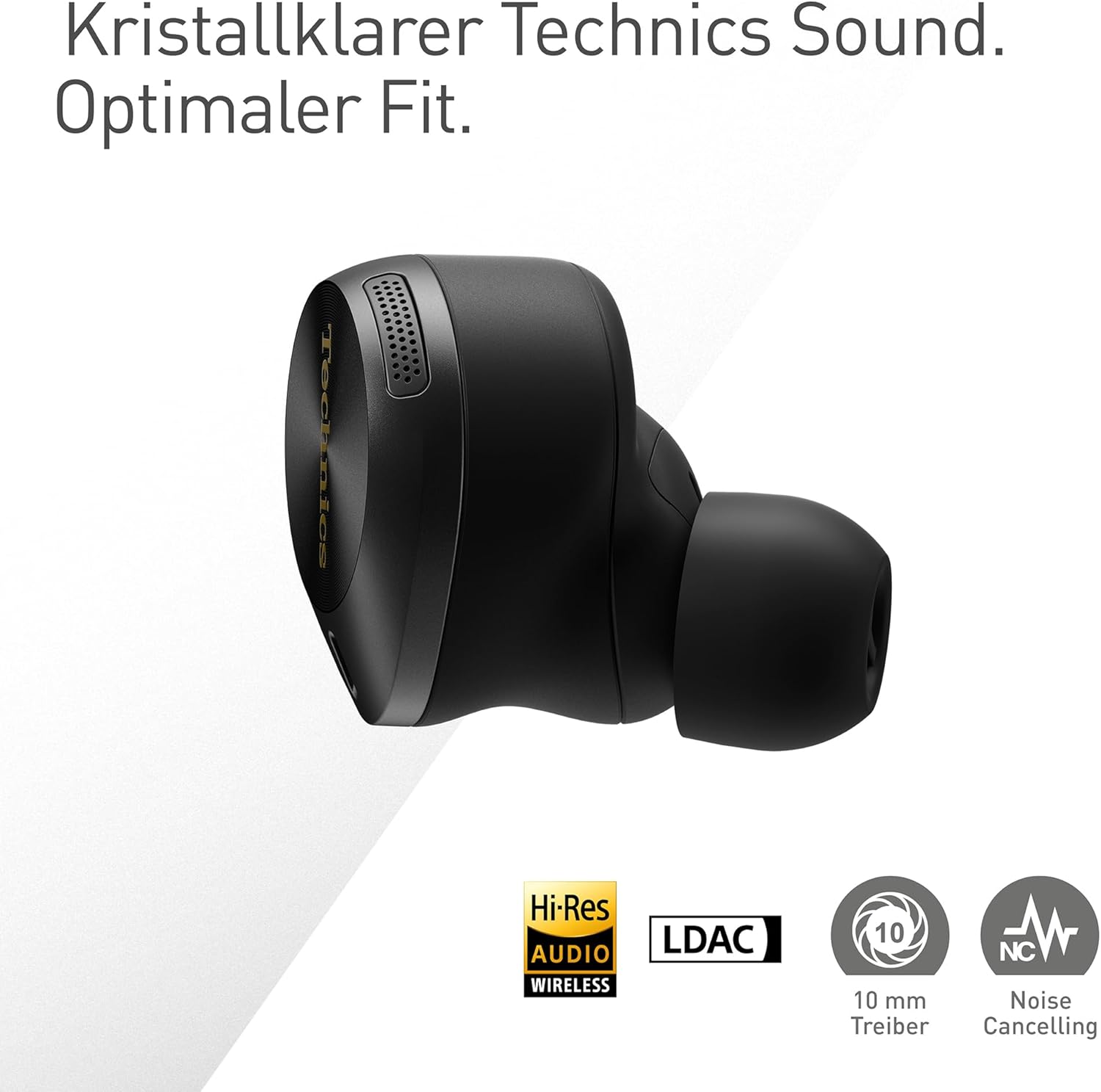 Detalle 2 de Technics EAH-AZ80E-K Kabellose Kopfhörer mit Geräuschunterdrückung
