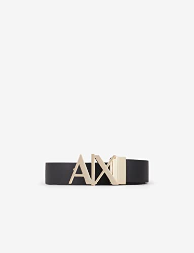 Detalle de Ceinture Emporio Armani réversible à boucle dorée ⚙