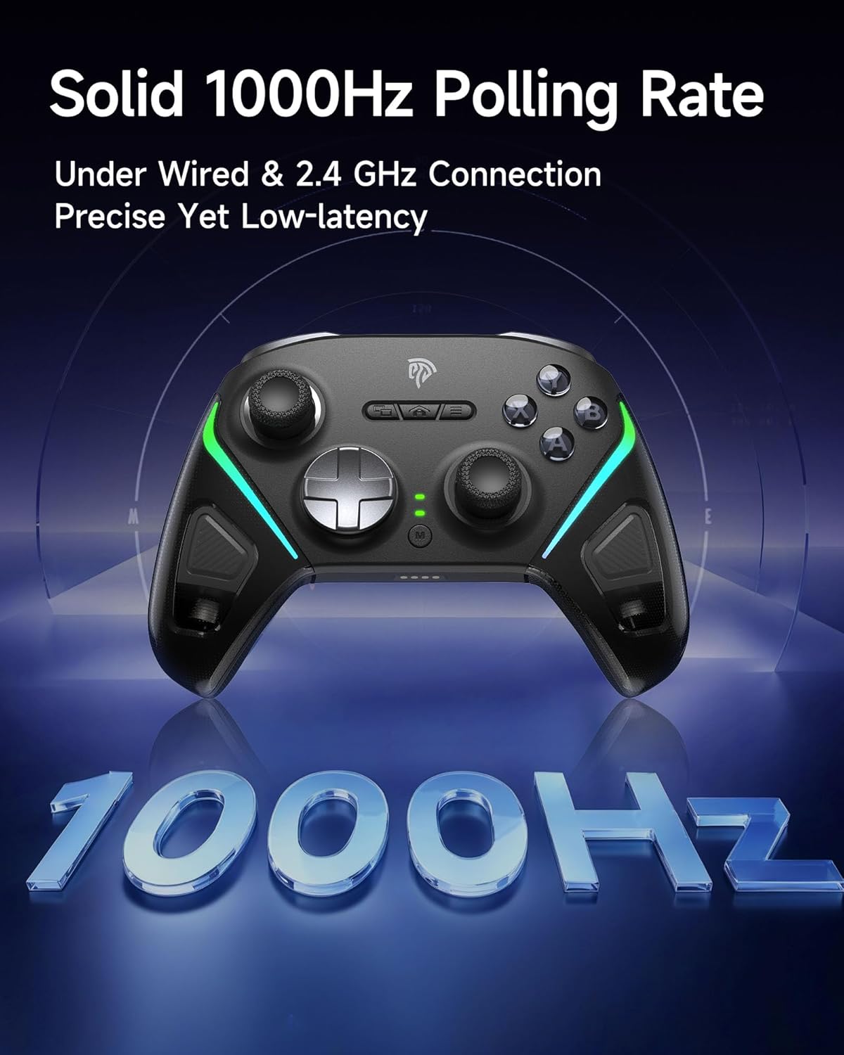 Thumbnail 5 de EasySMX Wireless Game Controller D10 TMR Anti-Drift (1000Hz, RGB, Mechanical) with Charging Dock