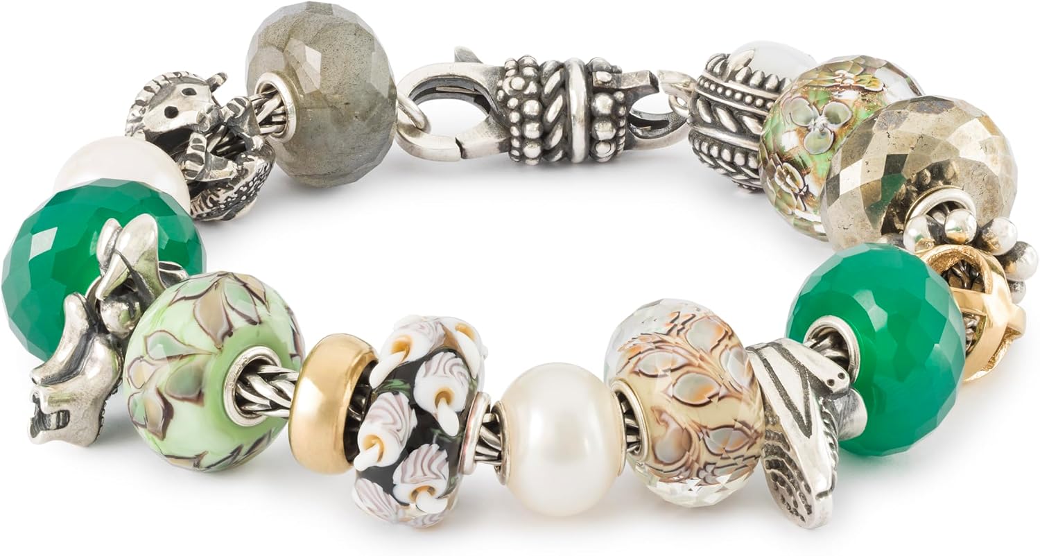 Detalle 2 de Trollbeads Autunno Percorso della felicità 2024 – Perle d'argento fatte a mano