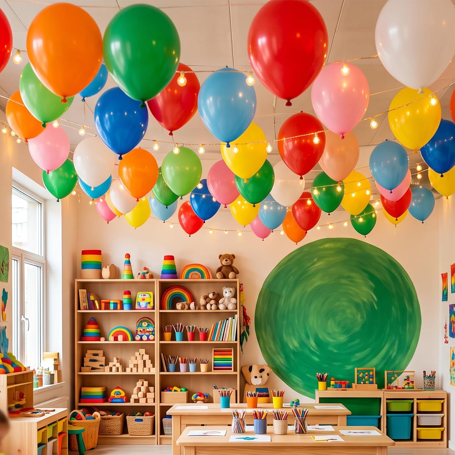 Thumbnail 6 de RUBFAC Rainbow Balloons 36pcs 18 Inch Large Rainbow Latex Balloons for Party Decor
