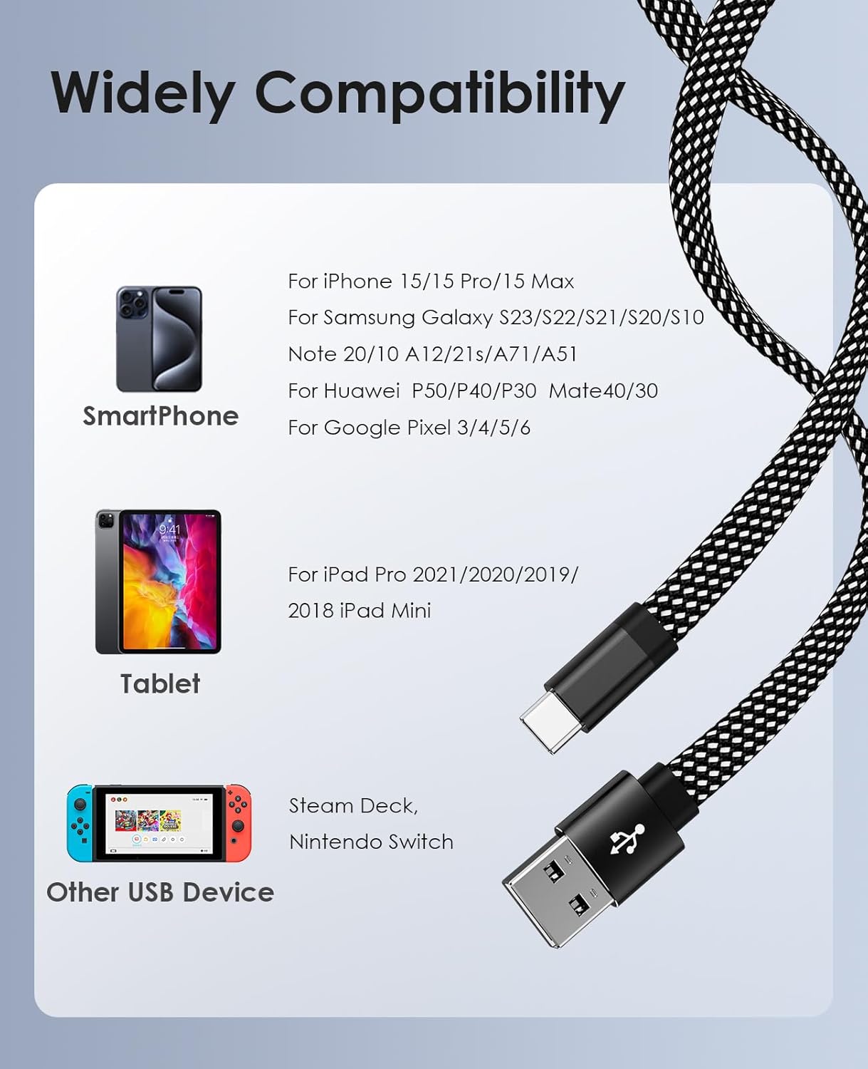 Thumbnail 6 de Magtame Cable Magnético 1m USB A a USB-C ⚡ Carga Rápida