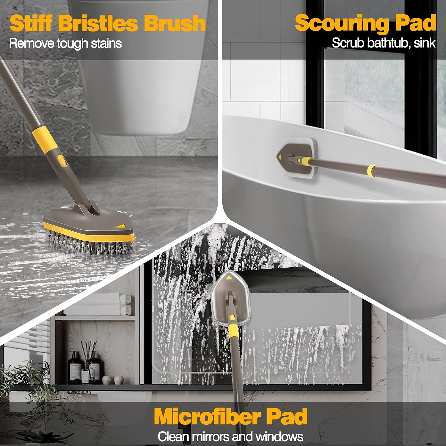 Thumbnail 2 de NEWE Telescopic Bathroom Cleaning Brush