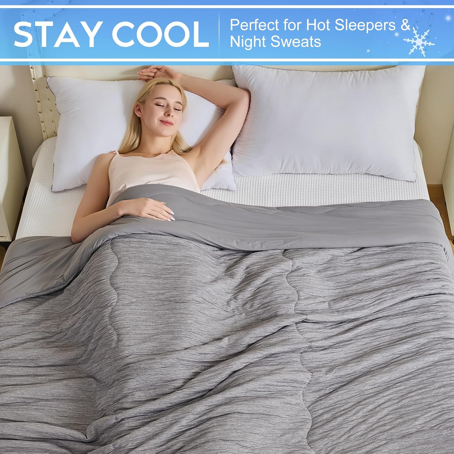 Detalle de CHOSHOME Cooling Comforter, Twin XL