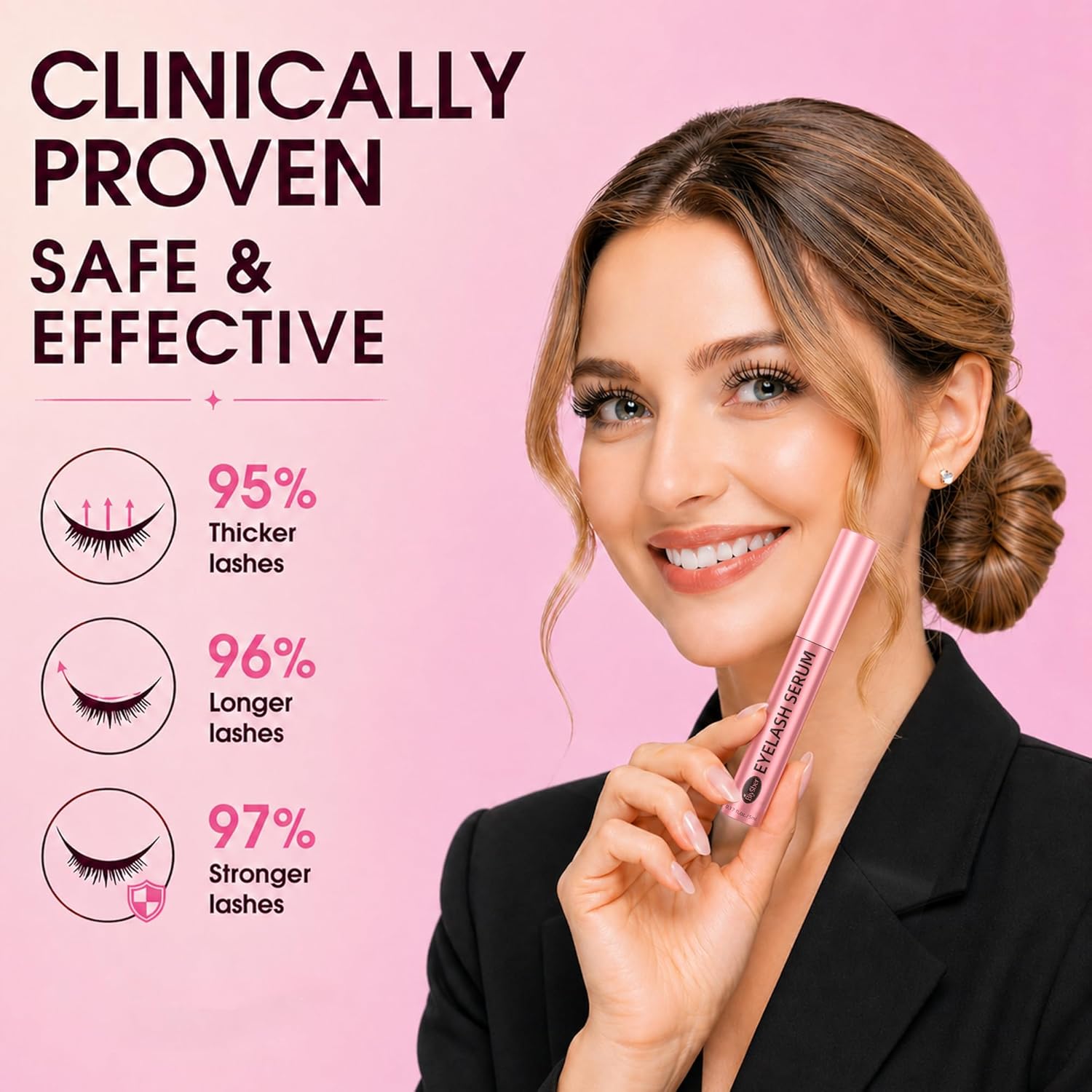 Thumbnail 3 de Lash Serum for Eyelash Growth: Premium Formula for Longer, Fuller Lashes (Gentle & Vegan)